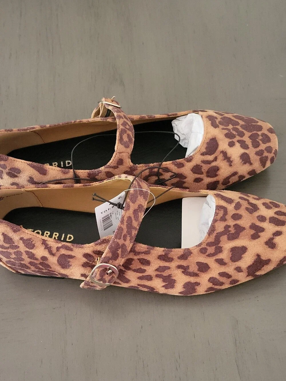 torrid Leopard Print Mary Jane Flats in Brown and Tan